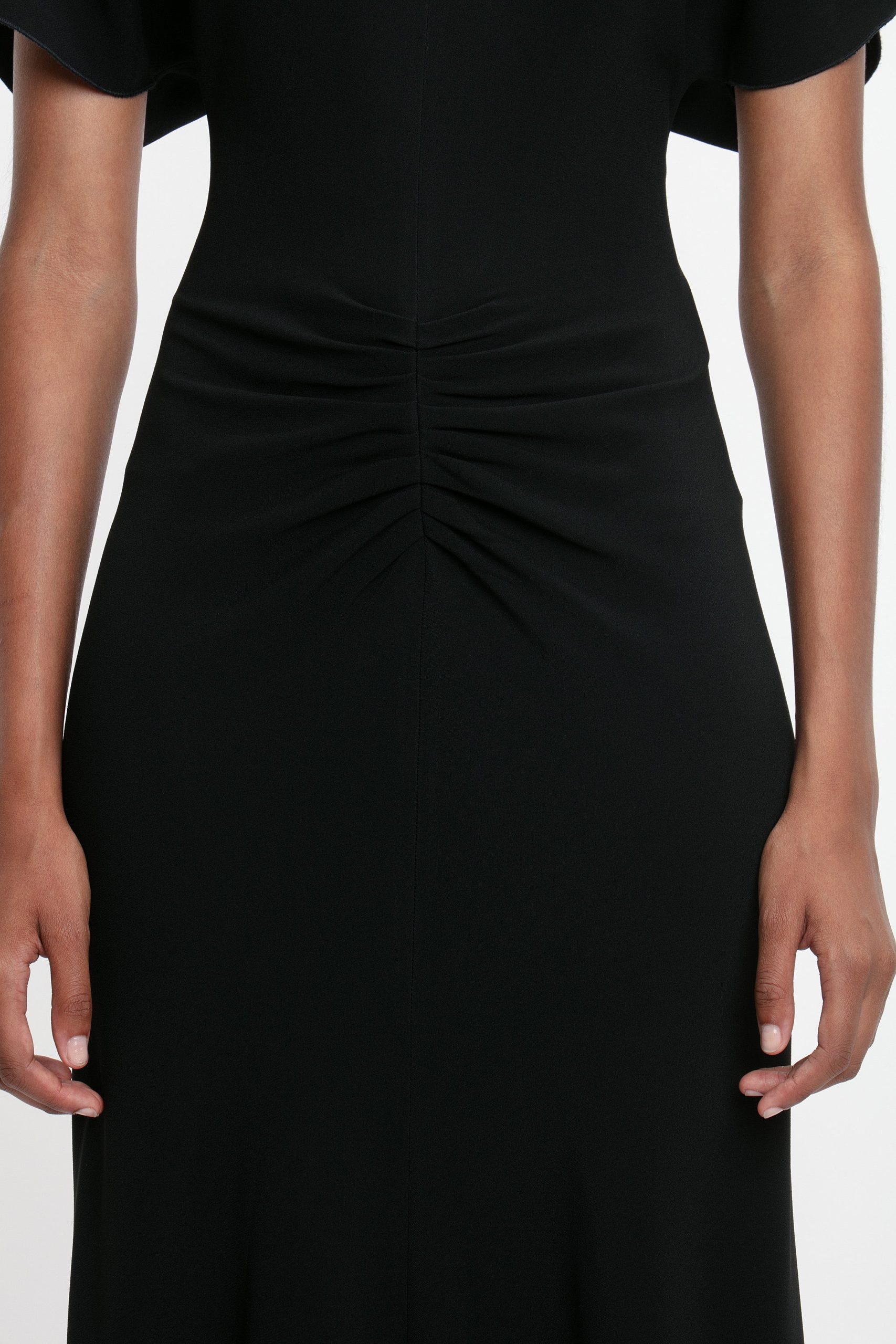 Bela Midi Dress In Black - Image 4