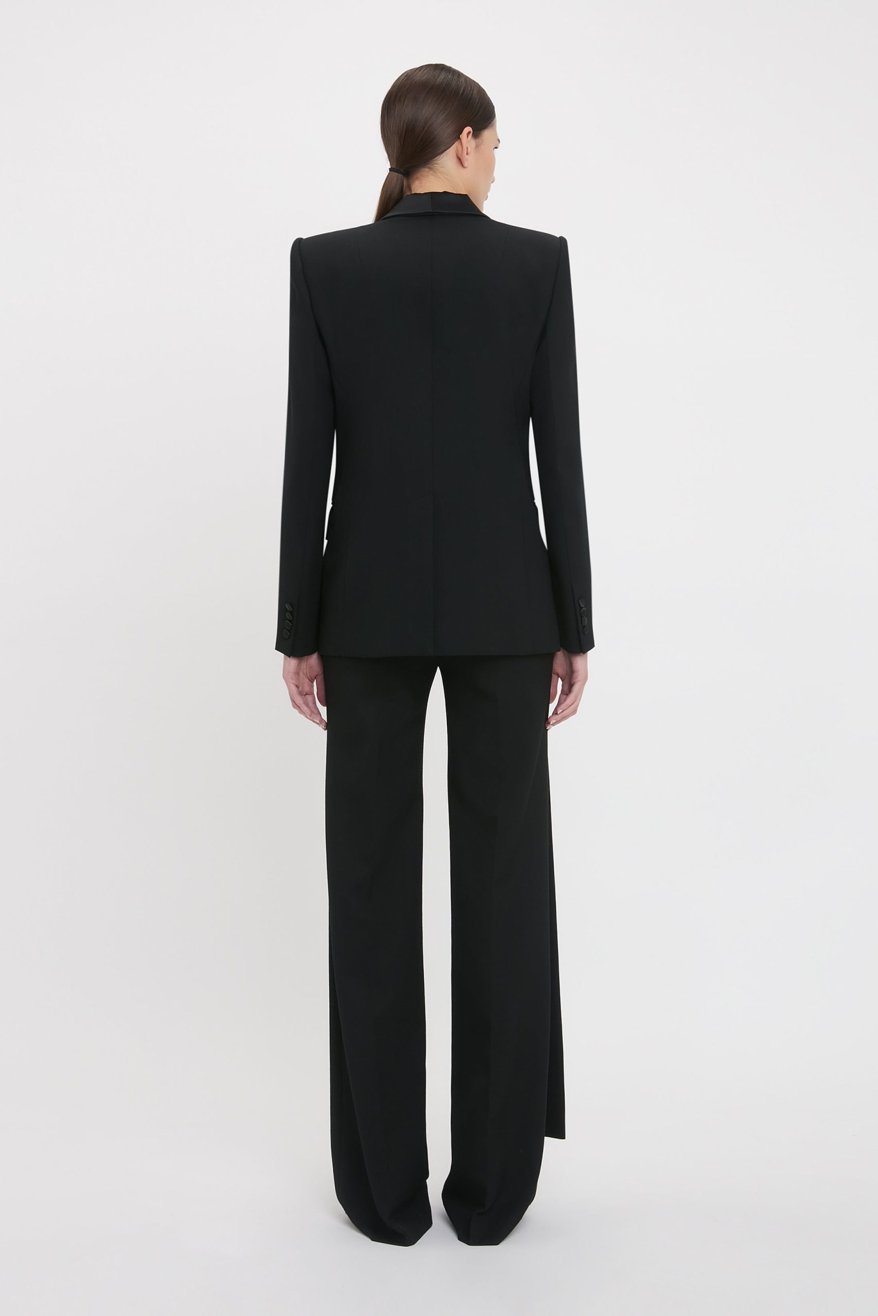 Shawl Collar Tux Jacket In Black - Image 3