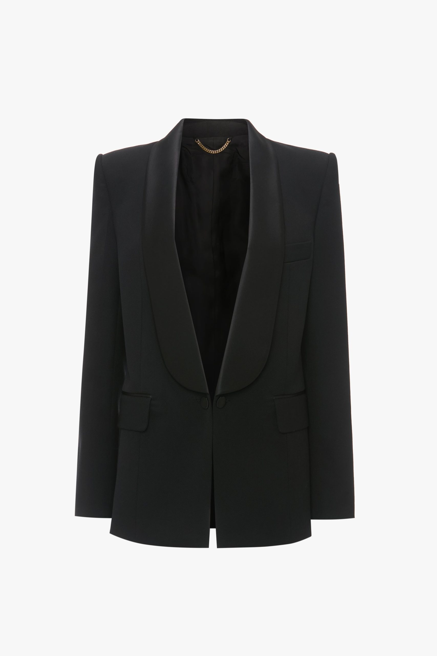 Shawl Collar Tux Jacket In Black - Image 5