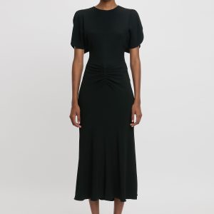 Bela Midi Dress In Black