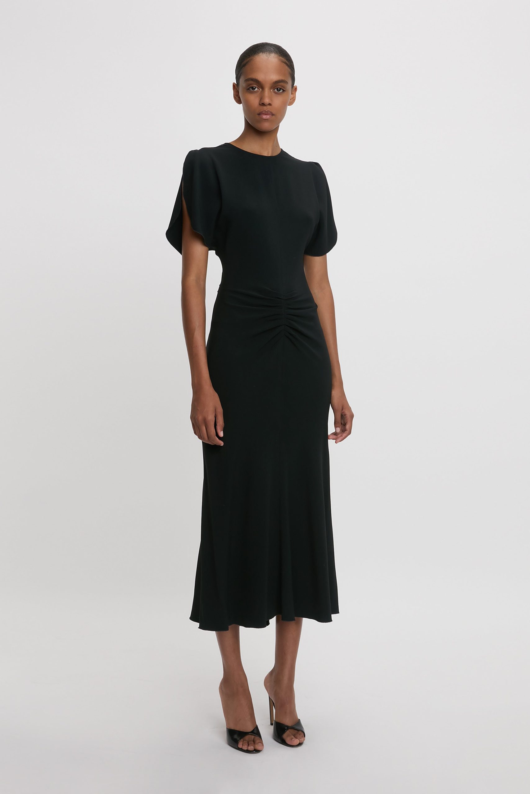 Bela Midi Dress In Black - Image 2