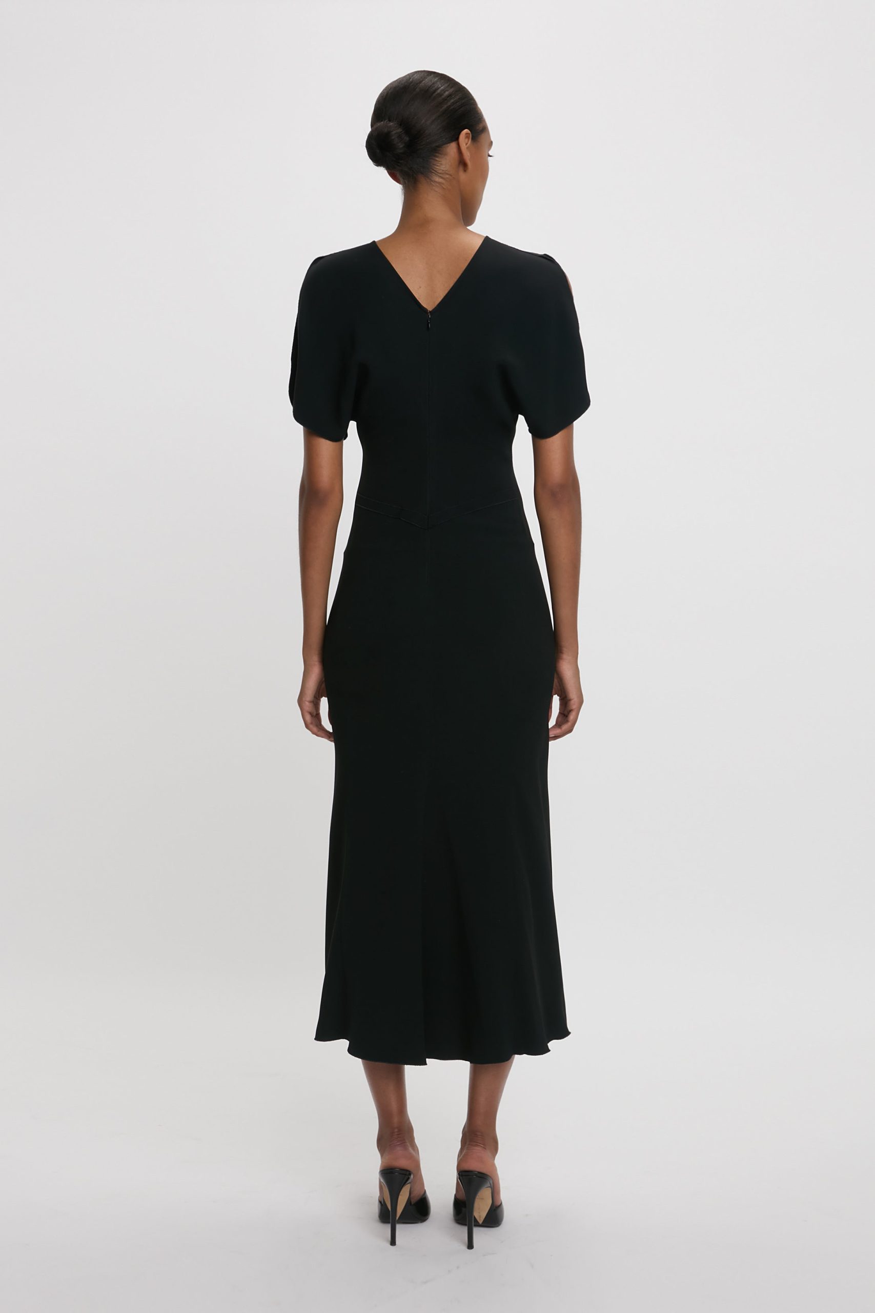 Bela Midi Dress In Black - Image 3