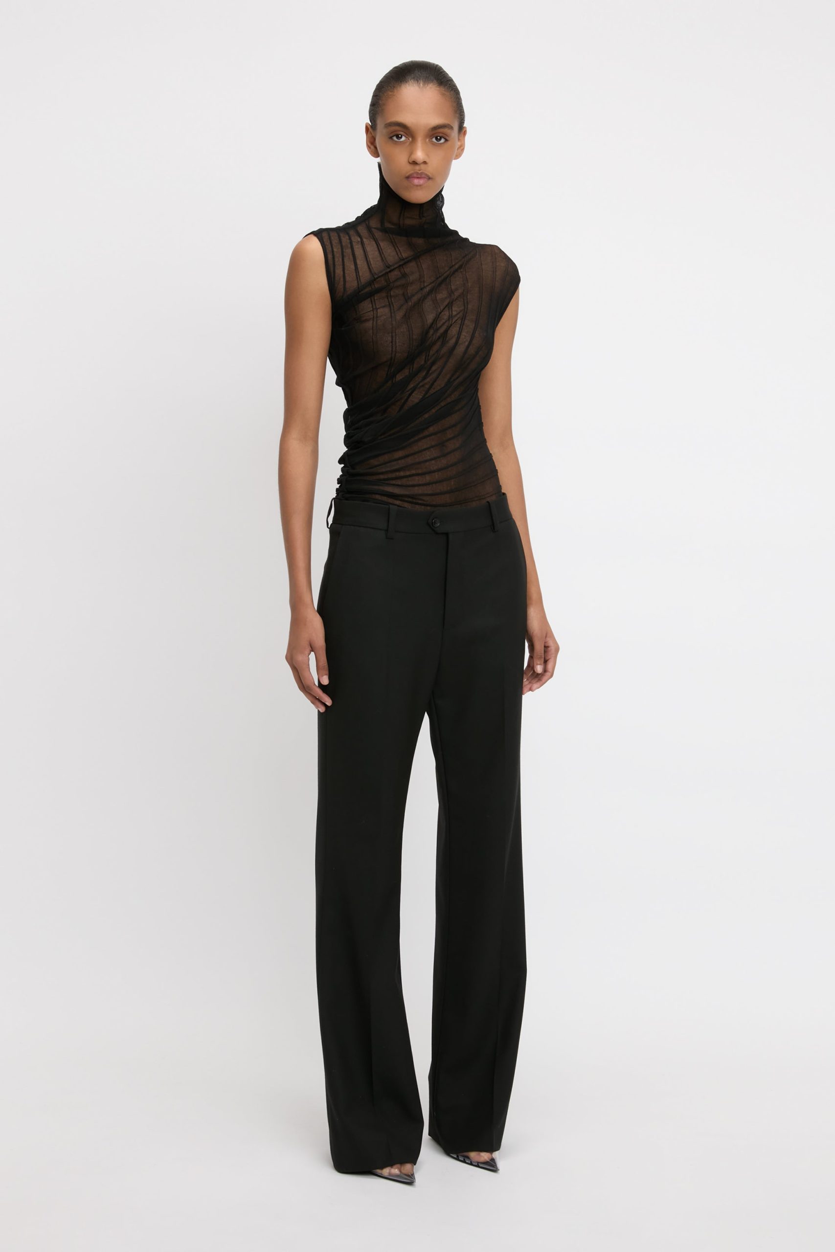 Classic Tailored Trouser In Black - Image 2