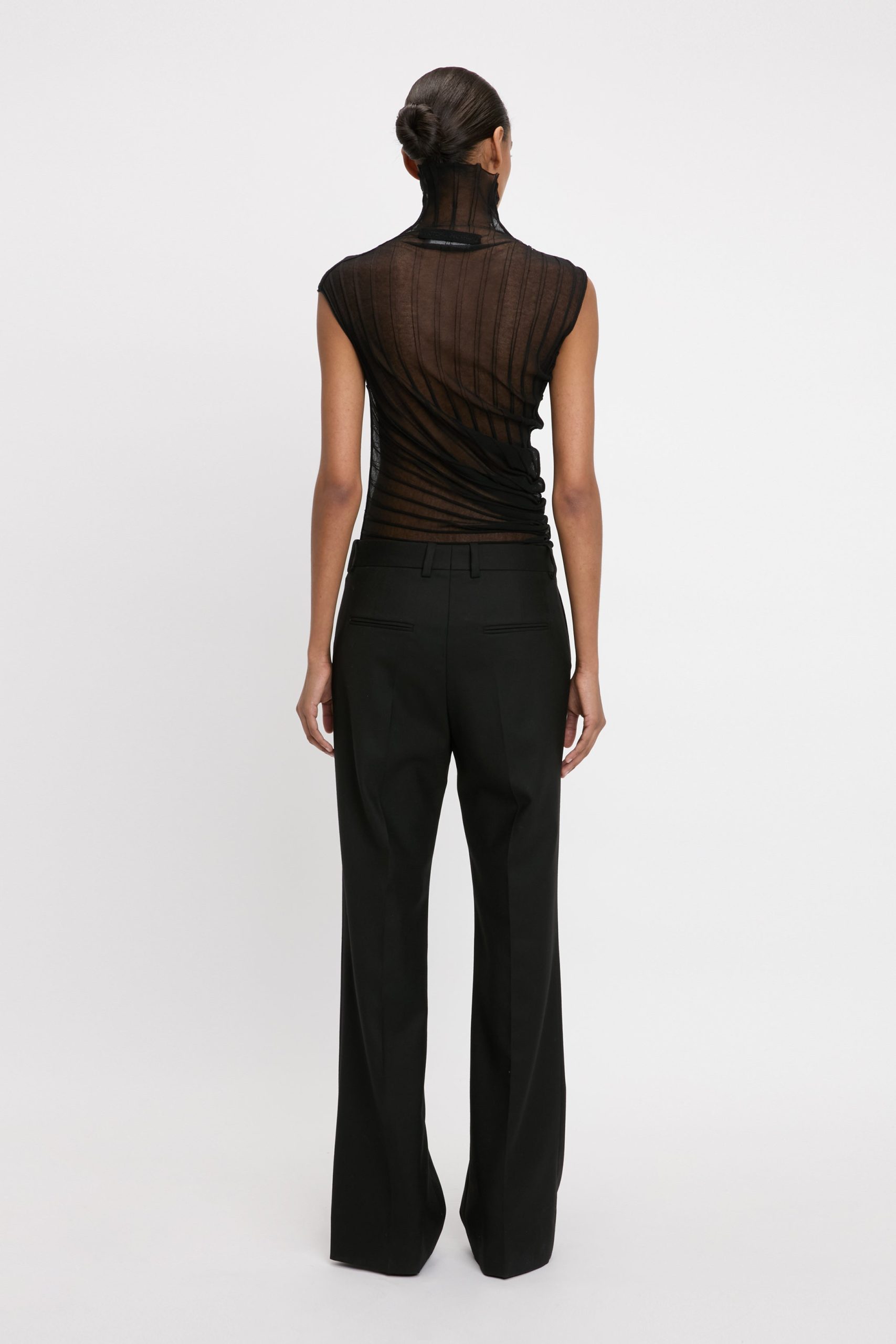 Classic Tailored Trouser In Black - Image 3
