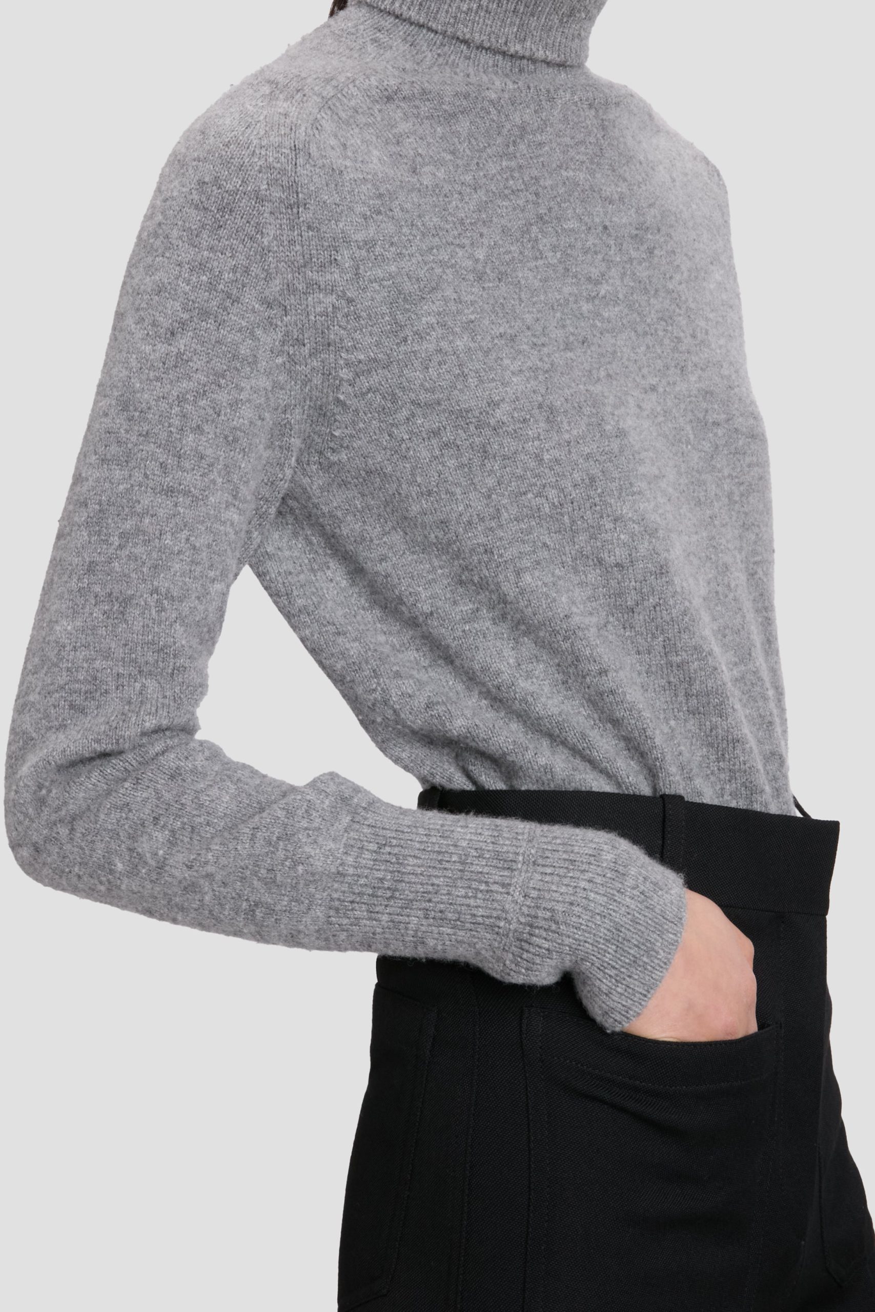 Marie Jumper In Grey Marl - Image 3