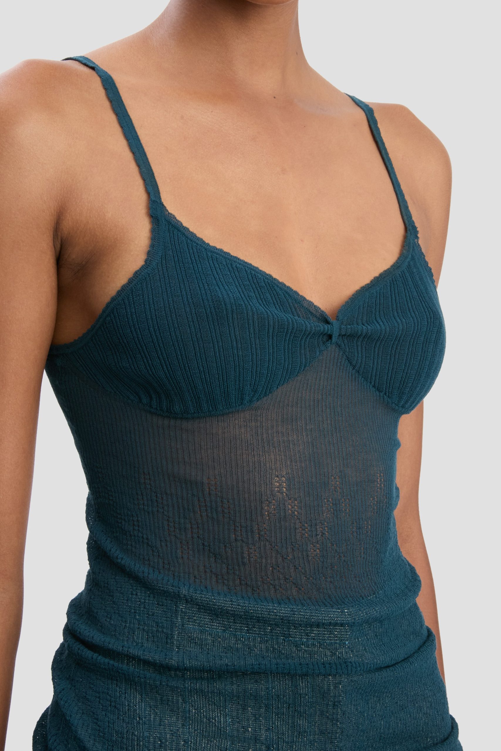 Cami Top In Teal - Image 4