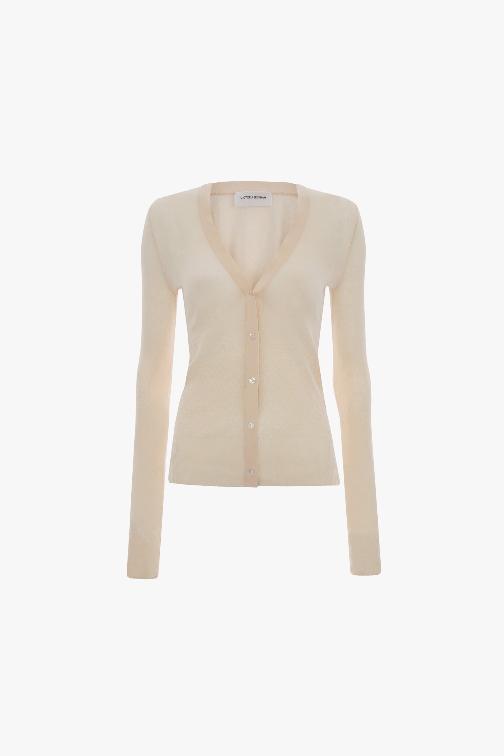 Cardigan In Pale Rose - Image 6