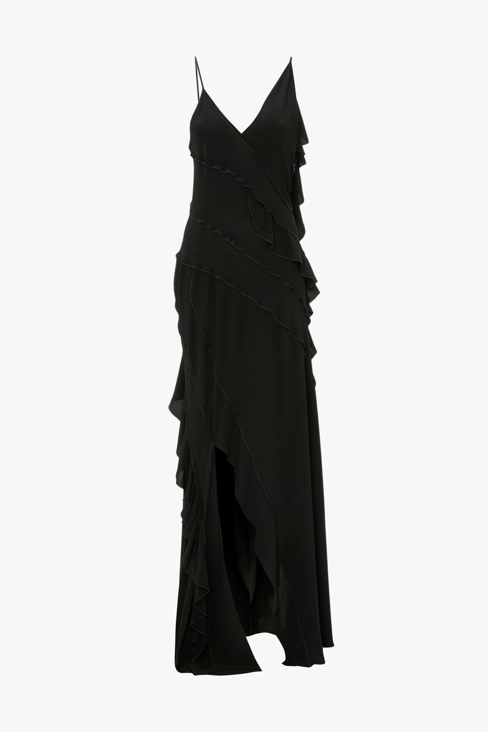 Frill Dress In Black - Image 5
