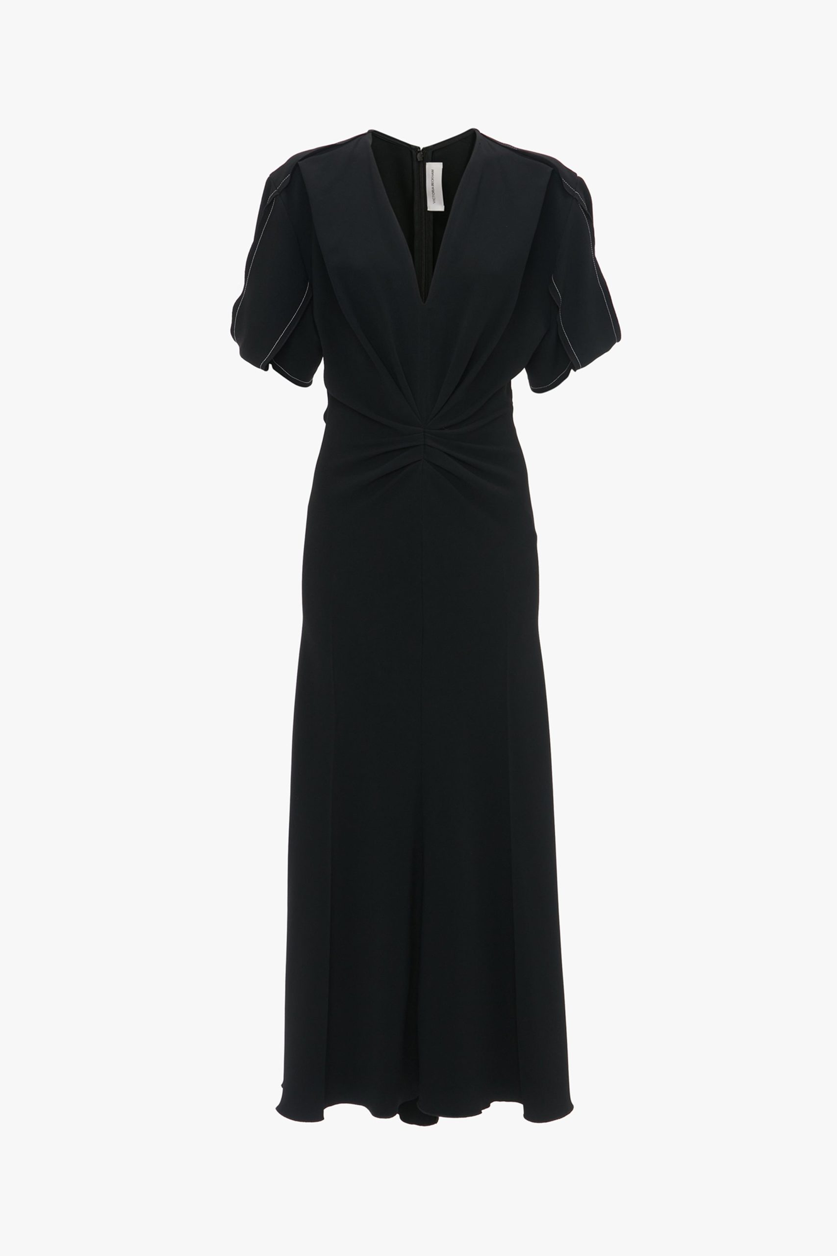 Eve Midi Dress In Black - Image 5