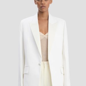 Tailored Jacket In Ivory