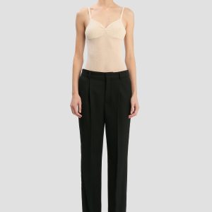 Tailored Straight Leg Trouser In Black